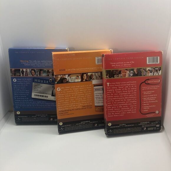 HOUSE M.D. TV Series Seasons 1 2 and 3 Complete DVD Box Sets - Picture 2 of 3